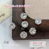 Acessórios Premium para Nail Art com Zircônia Estrela, Pedras de Zircônia Douradas Flamejantes com Base Pontiaguda, Strass Grandes Quadrados, em Forma de Ovo de Pombo, em Forma de Losango