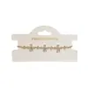 Pulsera de Flor Electrochapada en Oro Real de 14K con Circonita, Moda Retro, Pulsera Exquisita y Versátil, Joyería de Lujo Ligero y de Alta Gama para Mujeres