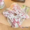 Scrunchie de Renda Estilo Coreano para Mulheres 2026 Novo Estilo Elástico de Cabelo Estilo Preguiçoso Corda de Cabelo Grande Acessório para Coque Flor de Cabelo