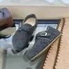 Zapatos Retro de Fieltro con Forro de Vellón y Punta Redonda para Mujer, Mocasines Cálidos de Algodón sin Cordones para Otoño e Invierno