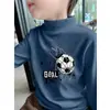 Camiseta Térmica Cepillada para Niños, Cuello Semi-alto, Camiseta Infantil, Nuevo Estilo Otoño/Invierno 2026, Top Versátil para Niños Mayores