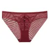 Pantaletas Sexy Estilo Europeo y Americano, Delgadas y Transpirables, Levanta Glúteos, de Tiro Bajo, Tangas de Malla con Lazo de Puro Deseo