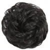 Moldeador de moño para cabello para mujer con cabello sintético, Goma elástica para el cabello, Moldeador de moño, Coleta grande de cabello rizado esponjoso