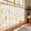 Cortinas Florales Estilo Retro Francés Americano Dormitorio Sala de Estar Balcón Ventana Saliente Cocina Cortinas Blackout Media Cortinas Cortinas de Puerta Cortinas Pequeñas Cortas