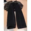 Jeans Vintage de Corte Curvo para Homens, Calças Retas Largas Estilo Americano para Primavera e Outono, Calças Casuais Largas Frescas e Modernas