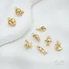 Fuerte Galvanoplastia Chapado en Oro de 14K Vida Marina Caracola Medusa Colgante DIY Pulsera Hecha a Mano Joyería para Orejas Colgante Accesorios
