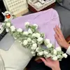 Pacote de Material para Cobertor de Flor Lírio-do-vale Rosa 70cm Crochê Presente para Namorada e Namorado DIY Feito à Mão