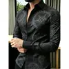 Camisa de rayas con un toque de alta gama, camisa para hombre en estilo de negocios británico y francés, ropa de manga larga para hombre