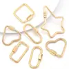 Hebilla de Conexión de Acero Inoxidable Corazón Pequeño Estrella de Cinco Puntas Ovalada Rectangular Galvanizado Conservante del Color Accesorios para Pulsera Collar DIY