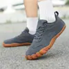 Fábrica de Origen Quanzhou Venta al por Mayor Zapatos de Exterior Transpirables Antideslizantes de Malla Talla Grande Ajuste Ancho Zapatos de Entrenamiento Alemanes Zapatos de Montañismo y Senderismo