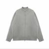 Cárdigan de punto con cremallera, cuello alto, estilo simple, color liso, suéter chaqueta elegante para otoño e invierno 2025, para hombres y mujeres