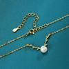 Colar de Prata Esterlina S925 com Chifre de Veado e Pérola Mori para Mulheres Moda Design Versátil Pingente Criativo Pingente de Celebridade da Internet Atacado