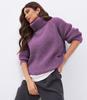 Suéter de cuello alto para mujer 2024 otoño e invierno nuevo holgado