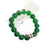 Pulseira de ágata verde transparente de alta qualidade pulseira de calcedônia natural pulseira de moda simples pulseira atacado direto da fábrica