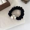 Feche os olhos! Elegante elegante champanhe grande Pérola salsicha gorda faixa de cabelo base de alta elasticidade faixa de borracha corda de cabelo faixa de cabeça acessório de cabeça