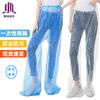 Bolsa de pie desechable engrosada Pantalones de lluvia impermeables al aire libre de plástico Pantalones de lluvia Impermeable Flotador Parque infantil Impermeable Pantalones de lluvia