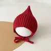 Touca de Bebê para Outono e Inverno, Touca de Lã Tricotada Fofa para Meninas, Touca Quente Protetora de Orelhas para Meninos, Touca à Prova de Vento Protetora de Orelhas para Inverno