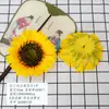 Nuevos Capullos de Flores Artificiales en Varios Estilos, Pegatinas de Pared para el Hogar, Decoraciones para Ventanas, Adornos Pequeños, Cabezas de Flores de Girasol Latino