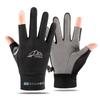 Guantes de Pesca Medio Dedo K5 Seda de Hielo Super Fibra Antideslizante Protección Solar Fitness Ciclismo Secado Rápido Ultrafinos Carretera Hombre Asiático Pesca Dedo