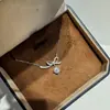 Colar com Pingente de Laço de Fita em Prata de Lei S925 Zircônia Feminino Doce Brilhante Franja de Diamante Design de Nicho Corrente de Clavícula de Alta Qualidade