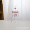 Entra en la Taza de Bebida Jugo de Nube Linda Gran Capacidad Resistente a Altas Temperaturas Taza de Una Sola Capa Taza con Lazo Taza con Popote
