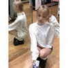 Moletom com Capuz Branco de Manga Longa com Bordado Retro Americano Masculino Outono 2026 Novo Oversize Caimento Relaxado