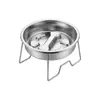 Uau, tigela de aço inoxidável personalizada para animais de estimação de alimentação lenta com proteção elevada para o pescoço, tigela para cães fácil de limpar, tigela durável e resistente para gatos de alimentação lenta