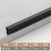 Wg6Q Manija Negra Simple Moderna en Forma de T para Armario, Gabinete, Zapatero, Cajón, Extensión de Manija para Puerta de Armario
