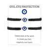 Superventas transfronterizo nuevo modelo ojo de la suerte de ojos azules hilo rojo ajustable hilo rojo de la suerte pulsera de la suerte de siete nudos