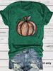 Camiseta de temperamento transfronterizo de estación independiente europea y americana para mujer en stock, nueva camiseta de manga corta de verano con estampado de calabaza, venta al por mayor de Halloween