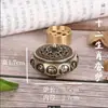 Latón 12 Signos del Zodiaco Porta Incienso de Bolsillo Seiko Porta Incienso Estilo Chino con Tapa Aromaterapia para el Hogar Adornos Creativos