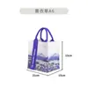 Bolsa de Lona Lavanda Grande Capacidade Bolsa de Mão Feminina Moderna Roupas de Trabalho Bolsa de Lona Pode Ser Personalizada