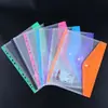 Funda protectora de documentos de 11 agujeros bolsa de inserción de repuesto para carpeta A4 bolsa de documentos con botón engrosado cierre bolsa de documentos con cierre a presión página interior transparente