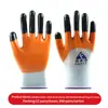 Guantes de Protección Laboral de Nylon Nitrilo Látex Calibre 13 para Exportación, Resistentes al Desgaste, Engrosados, Recubiertos de Nitrilo, Antideslizantes para Sitios de Construcción