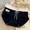 Dulce 10A Ropa Interior Antibacterial para Mujer con Entrepierna Extendida Calzones de Cintura Media para Mujer Entrepierna de Algodón Puro para Niñas y Mujeres