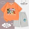Ropa de verano 2024 para niños, dibujos animados, niños y niñas, traje de camiseta de manga corta Lucy Sammy, moderno, 3-9 años