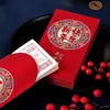 2025 Sobres Rojos al por Mayor Sobres de Dinero de la Suerte para Año Nuevo Papel Duro de Alta Calidad Papel Perlado Escarchado Sobres Rojos de Año Nuevo Boda Cien Mil Yuan