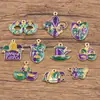 15 Tipos de Joyería de Aleación DIY Colgantes de Esmalte Kc Oro Goteo de Aceite Colgantes de Mascarada Carnaval Amuletos