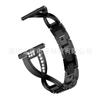 Para Samsung galaxy watch 46mm banda de acero con diamantes en forma de X banda de reloj de acero inoxidable con pedrería