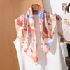 Pañuelo Cuadrado Pequeño Artístico y Fresco para Mujer, Satén Ligero con un Estilo Suave, Diseño Único, Pañuelo Decorativo para el Cuello, Bandana para el Cabello para Mujer