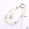 Colgante Creativo Nuevo de Mariposa y Amor con Cuentas Doble Cadena Bolso Llavero Accesorios Colgantes Accesorios Colgantes para Teléfono Móvil