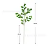 Hojas de apio artificiales de plástico de tallo largo, hojas verdes artificiales grandes estilo Milán, arreglo floral de fondo para boda, flores de decoración de boda