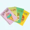 Linda Série Diária Caderno de Bolso A5 Estilo Coreano Romântico Mini Portátil Diário Caderno de Notas Aprendizado Pincel