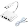 Adaptador de Fone de Ouvido para Apple Compatível com iPhone 11 Conversor Carregamento e Audição de Música, Cabo Adaptador de Áudio com Porta Dupla Plana
