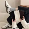 Nuevos calcetines de algodón con lunares lindos para otoño e invierno, calcetines apilados de encaje estilo miu, antipelusas, calcetines versátiles y de moda hasta la pantorrilla para mujer