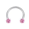 Venta Caliente Europea y Americana Anillo para Tabique Nasal de Titanio G23 Zirconia Anillo de Nariz Roscado Anillo Abierto Joyería para Piercing