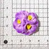 Parches de Resina de Tres Flores de Colores para Manualidades Pegamento de Crema Funda de Teléfono Goma para el Cabello Pasador Decoración Hecha a Mano Venta al por Mayor
