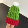 [Solo Ropa de Bebé] Suéteres Navideños de Otoño e Invierno, Gorros de Lana, Ropa para Muñecas, Serie Sundae, Sundae de Color Rojo y Verde