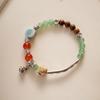 Pulsera de Cerámica Jingdezhen Tejida Estilo Étnico Simple para Mezclar y Combinar Estilo Bohemio Círculo Único Regalo para Mujeres