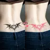 Pegatinas de tatuaje que cambian de color para parejas, sexys y modernas, inspiradas en la dopamina, estilo ins, únicas y lindas, para decorar el abdomen y el pecho
